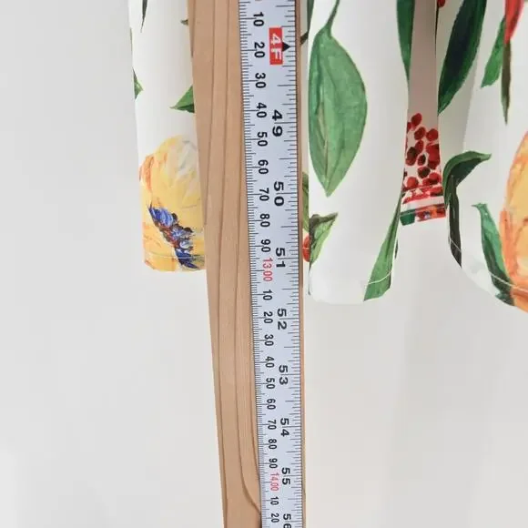 JJS HOUSE Floral Maxi Dress‎ Size XL White Tiered Ruffle Square Neck Cottagecore